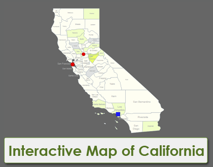 Interactive Map of California