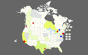 US-Canada Map