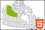 interactive html5 map of canada