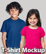 kids t-shirt mockup