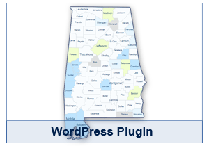 Interactive Map of Alabama - WordPress Plugin