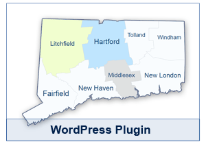 Interactive Map of Connecticut - WordPress Plugin