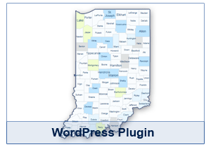 Interactive Map of Indiana - WordPress Plugin