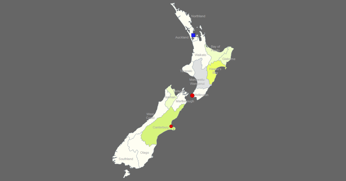 New Zealand Map 