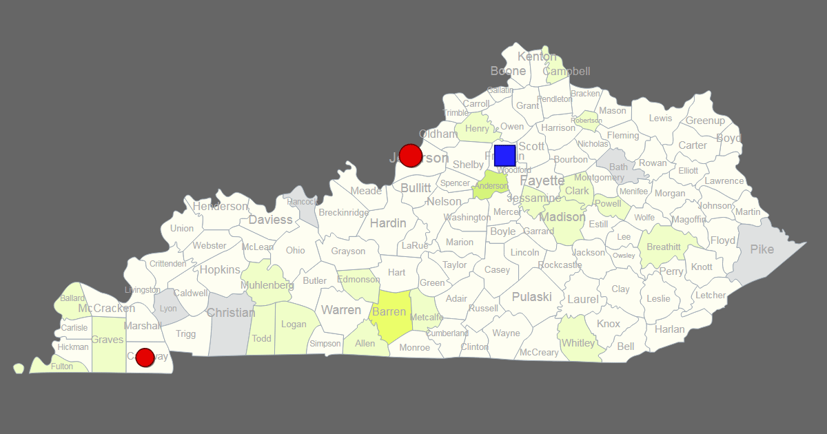 Interactive Map Of Kentucky Counties 9962