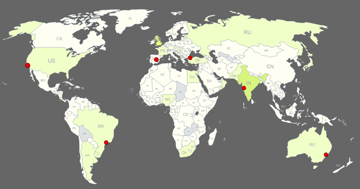 Interactive World Map Clickable Countries Cities 