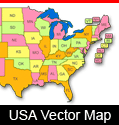 US Vector Map